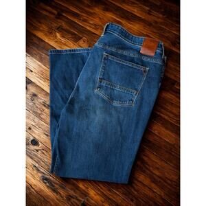 Tommy Bahama Jeans 44x32 Blue Denim Straight Leg 5 Pocket Cotton Blend